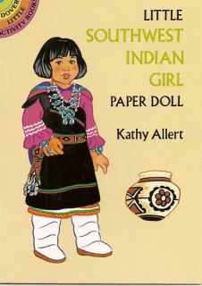  Indian Paper Doll Navajo Apache Zuni Hopi Isleta Acoma Pueblo