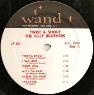 Isley Brothers Twist Shout RARE Original Wand Amazing Near Mint Copy