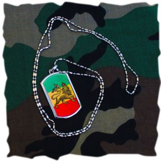 Lion of Judah Irie Rasta Necklace Pendant Marley 36