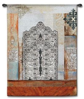 Ironwork Iron Gate Abstract Art Tapestry Wall Hanging