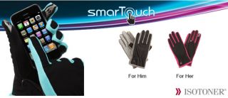 Isotoner Womens Smartouch Smart Touch Texting Gloves Touchscreen