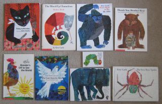 Eric Carle Illus Lot Busy Spider Sticker Book Monday Childrens
