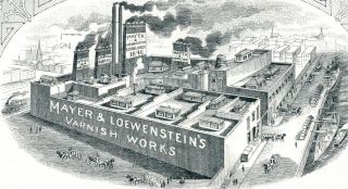  Loewenstein Varnish Works Factory View Long Island City NY Card
