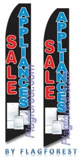 Two 11 5 Appliances Sale Swooper 3 Feather Flags Banners