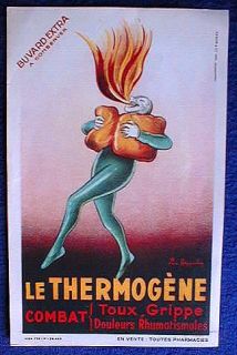Fire Eater Kappiello Old French Blotter Ad Original C1910