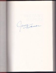 Instant Replay Signed by Jerry Kramer Hardcover Green Bay Packers