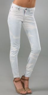 Superfine Blondie Skinny Jeans with Zippers