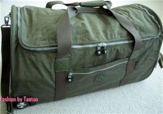  Tag Kipling Canyon 30 Wheeled Duffle Bag Luggage Ginko Leaf