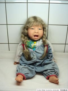 Art Collectible German Crying Doll by Carin Lossnitzer Signed 20