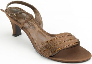 Renee Women Shoes Shona Satin Slingback 8 Bronze New in Box