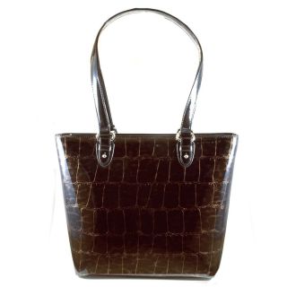  Crocodile Handbag Made in USA Italian Calfskin Leather Purse