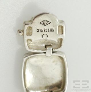 Judith Jack Sterling Silver Marcasite Black Enamel Necklace