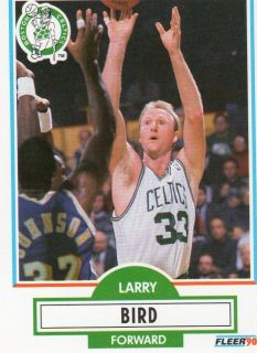 Larry Bird Celtics 1990 91 Fleer 8