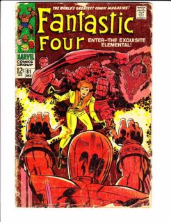 Fantastic Four 1968 Marvel 81 Fair Lee Jack Kirby