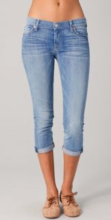 7 For All Mankind Skinny Crop & Roll Skinny Jeans