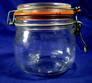 Le Parfait Super .50L Fruit Mason Canning Jar Hinged Clasp Made in