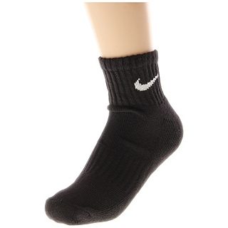 Nike 6 PK Band Cotton Quarter   SX4444 001   Socks Apparel  