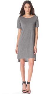 T by Alexander Wang Classic Boat Neck Dress with Pocket