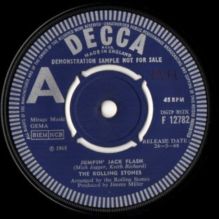 Rolling Stones Jumpin Jack Flash UK Demo from 68
