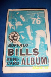 1969 Topps Buffallo Bills Team Set Jack Kemp George Byrd AFL Stamp