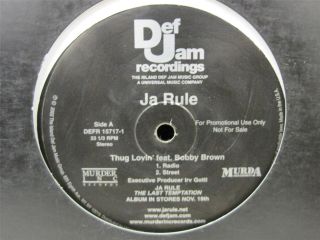 Ja Rule Bobby Brown Thug Lovin Record Hip Hop R B Urban Murder Inc