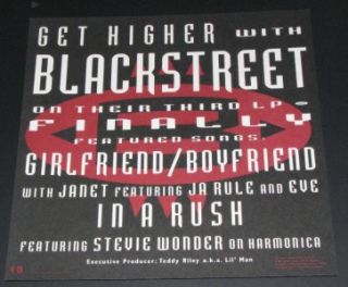 Blackstreet Finally RARE Promo Album Poster Flat