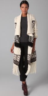 ADAM Long Intarsia Cardigan