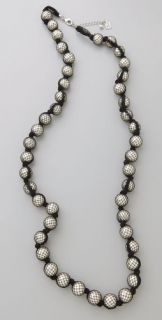 Juliet & Company Fishnet Stocking Pearl Necklace