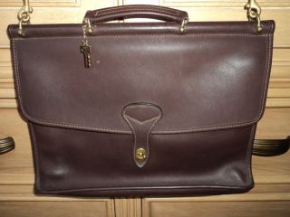 Jack Georges Brown Leather Briefcase Made in The USA