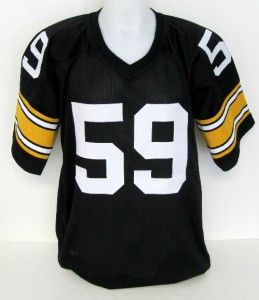 Jack Ham Autographed Pittsburgh Steelers Black Jersey HOF 88 JSA