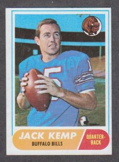 1968 68 Topps 149 Jack Kemp Vintage Bills Card EX