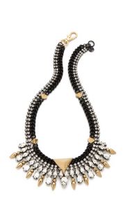 Juicy Couture Spike Collar Necklace with Rhinestones