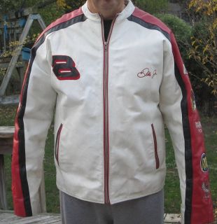 Leather Vintage Dale Earnhardt 8 NASCAR Jacket Mens Large Long 40 44