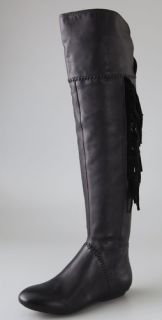 House of Harlow 1960 Tessa Over the Knee Boots with Fringe