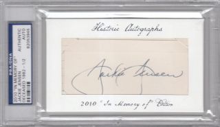 2010 in Memory of Red Sox Jackie Jensen PSA Auto 1 2