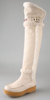 Hunter Boots Cervina Over the Knee Shearling Boots
