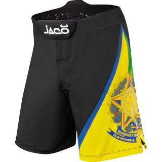 Jaco Brazil Resurgence MMA Fight Shorts Black Sizes 30 32 34 36 38