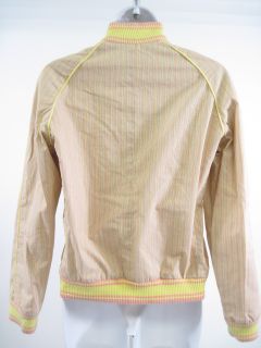 Marc Jacobs Yellow Stripe Zip Up Jacket Coat Sz M