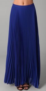 alice + olivia Shannon Pleated Long Skirt