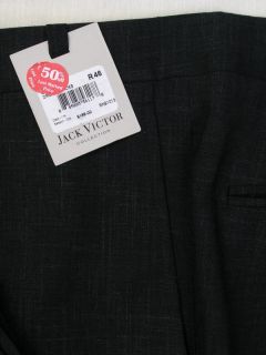 Jack Victor Wool Linen Trousers Gray 46W $185