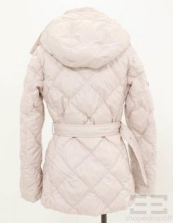 Burberry Light Pink Quilted Puffer Jacket Size Small