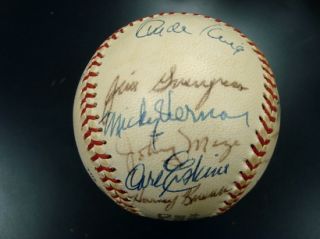 1970s Reds Old Timers Day Signed Baseball w Casey Stengel