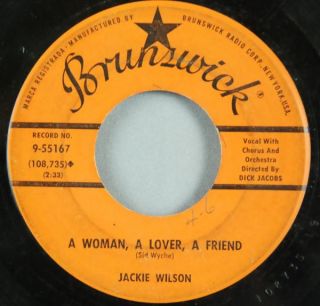 Jackie Wilson A Woman Lover Friend Brunswick Hear It