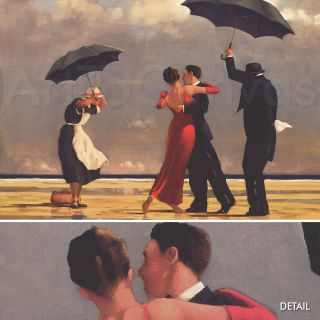 44x30 The Singing Butler by Jack Vettriano Beach Canvas