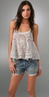 Free People Carefree Crochet Camisole