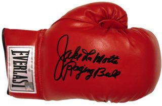 Jake LaMotta Hand Signed Boxing Glove with Exact Proof