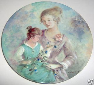 Marie Jacqueline Limoge Collector Plate Guy Cambier
