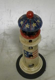 Cast Iron Lighthouse Candle Holder