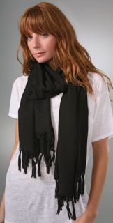 Love Quotes Hand Knotted Fringe Scarf