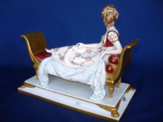  Dresden Porcelain Madame Recamier Figure Jacques Louis David
